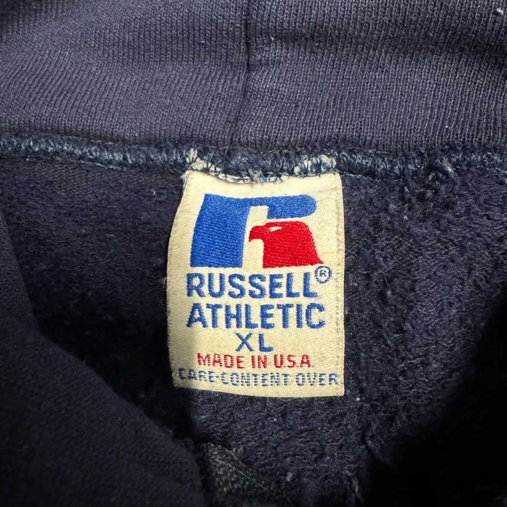 Navy Russel Athletics Full-Zip Hoodie - Picture 3 of 7